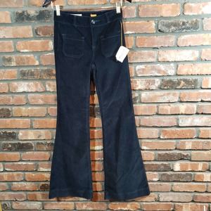 Pilcro & the Letterpress Anthropologie Superscript Flare Corduroys Women's 2 NWT